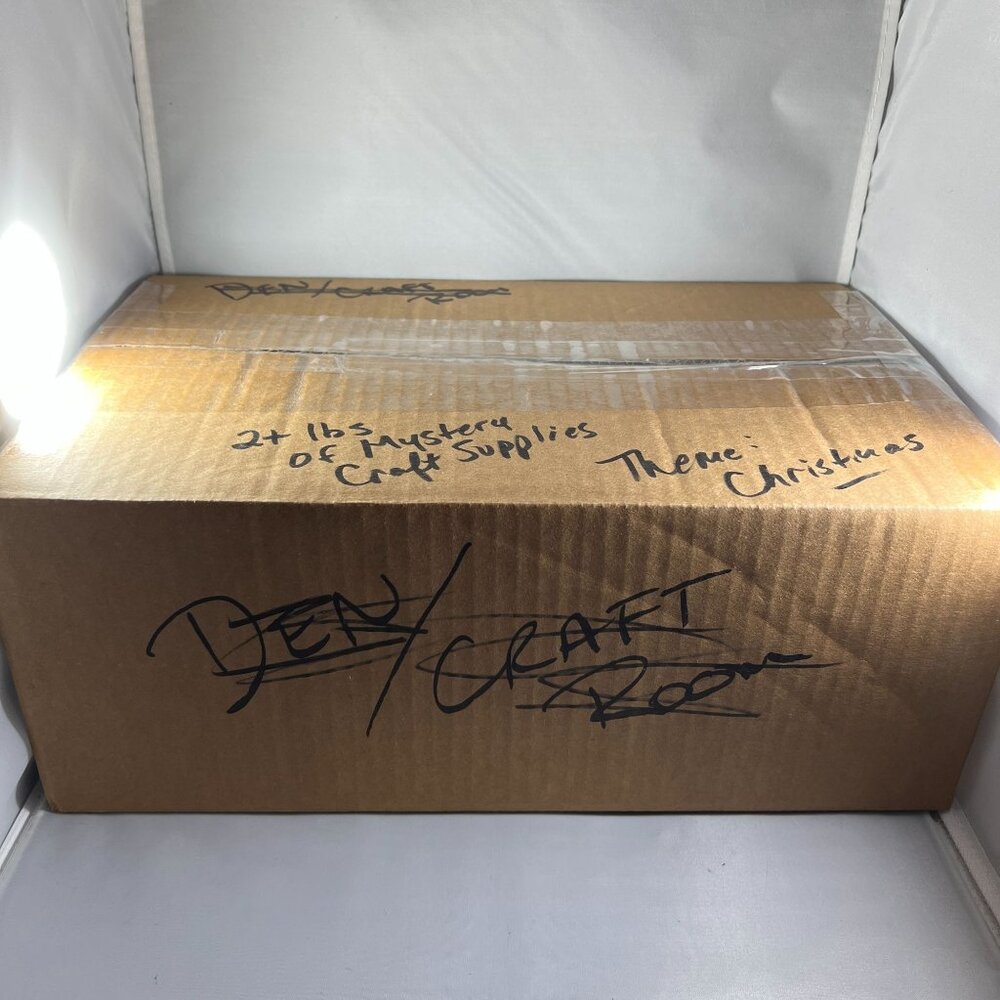 2+ Lbs Mystery Box Christmas Craft Supplies Handmade & DIY Materials Holiday The